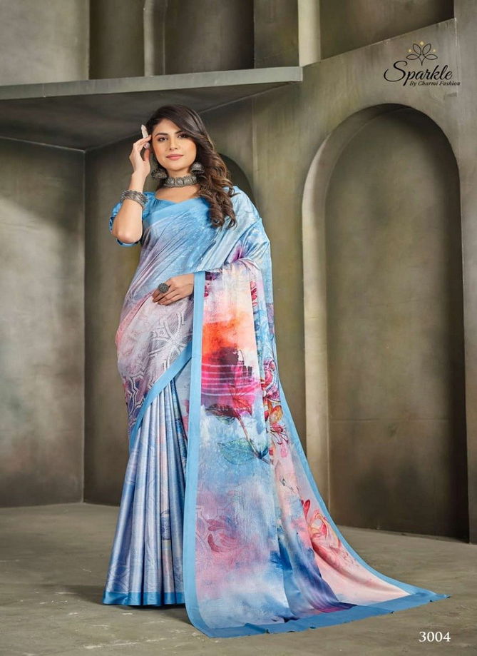 Raina By Charmi Fashion Japan Crepe Designer Saree Catalog