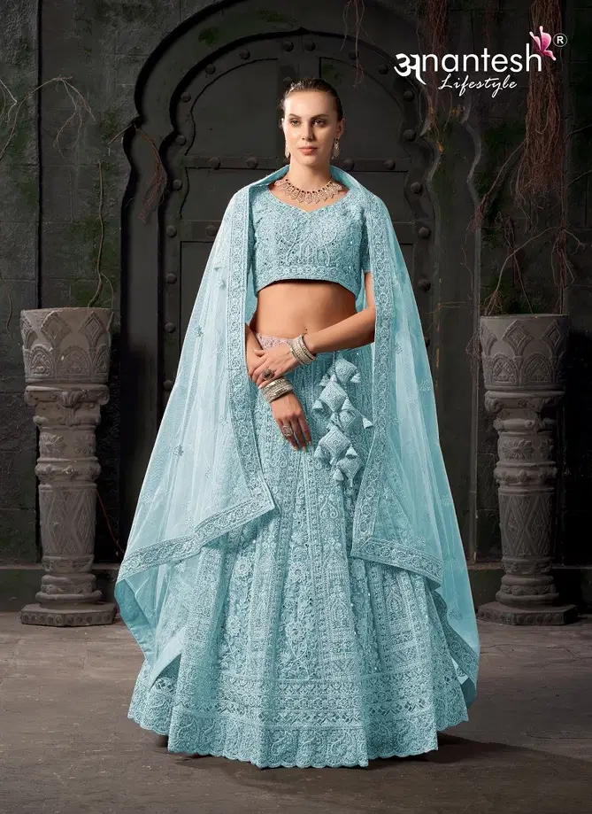 Bridle Couture Vol 3 By Anantesh Engagement Wear Net Lehenga Choli Online Wholesale