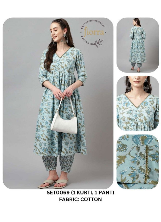 Fiorra SET0000 10 Summer Special Printed Designer Kurti With Bottom Wholesale Online