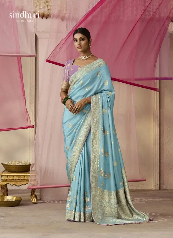 Premika By Kimora Dola Viscose Silk Weddding Wear Saree Wholesale Price In Surat