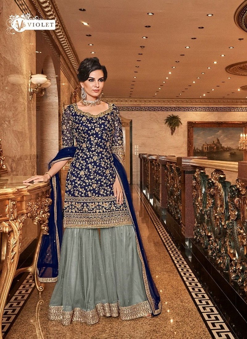 Swagat Designer Party wear Embroidered Sharara Suit Collection