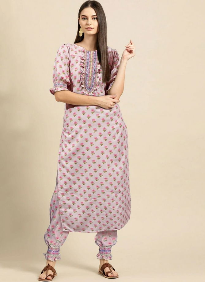 Taiwoods Printed Wholesale Kurti With Bottom