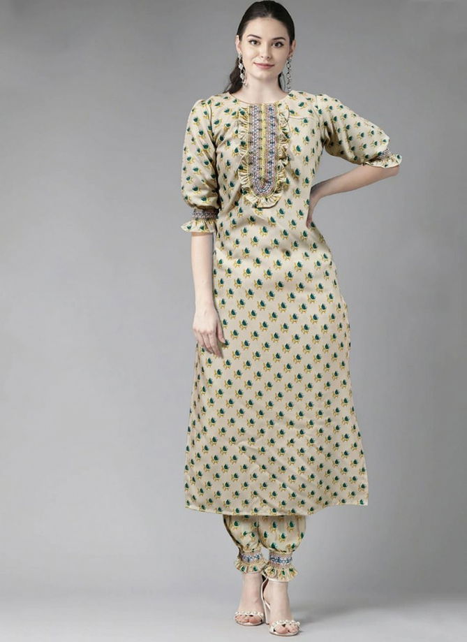 Taiwoods Printed Wholesale Kurti With Bottom