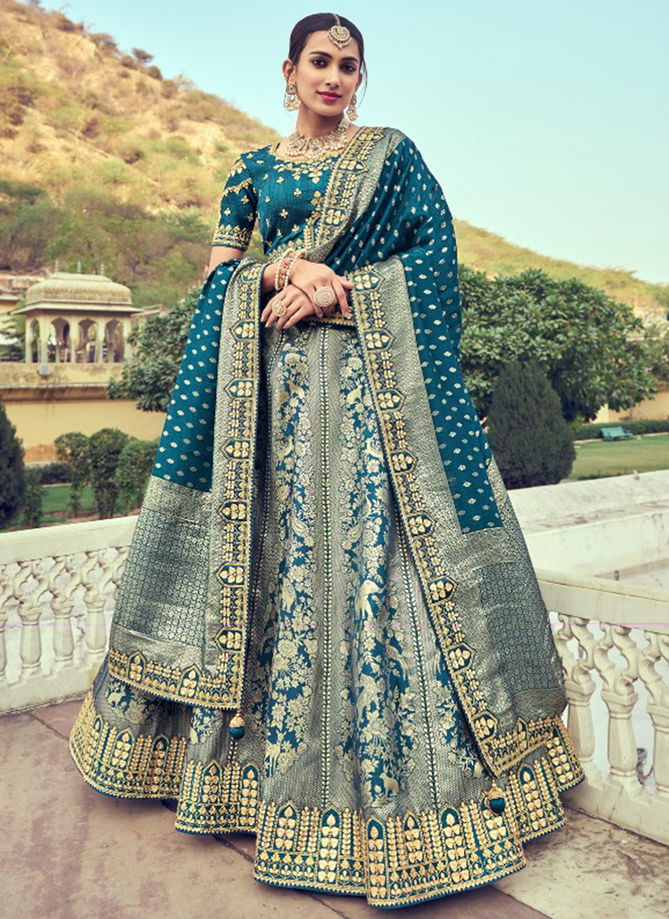 Teal Blue Anaara By Tathastu Designer Lehenga Choli Catalog 6112