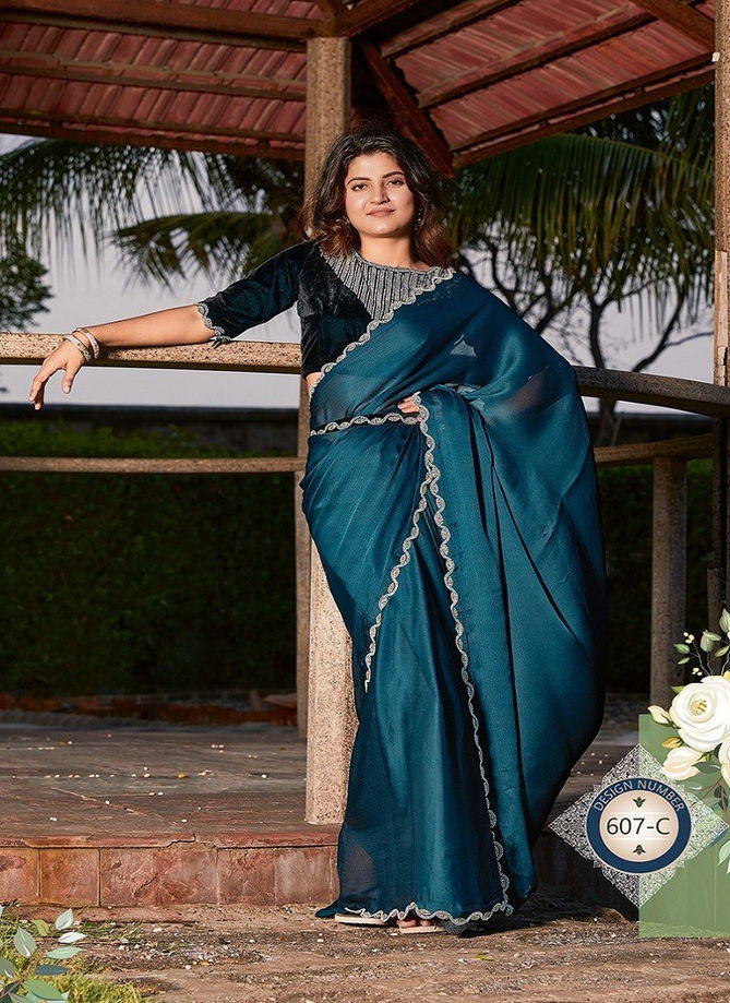 Mehek 607 A To 607 F Silk Saree Catalog