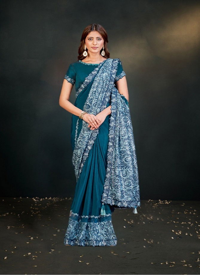 Mohmanthan 23100 Dayita By Mahotsav Satin Crepe Silk Designer Saree Wholesalers In Delhi