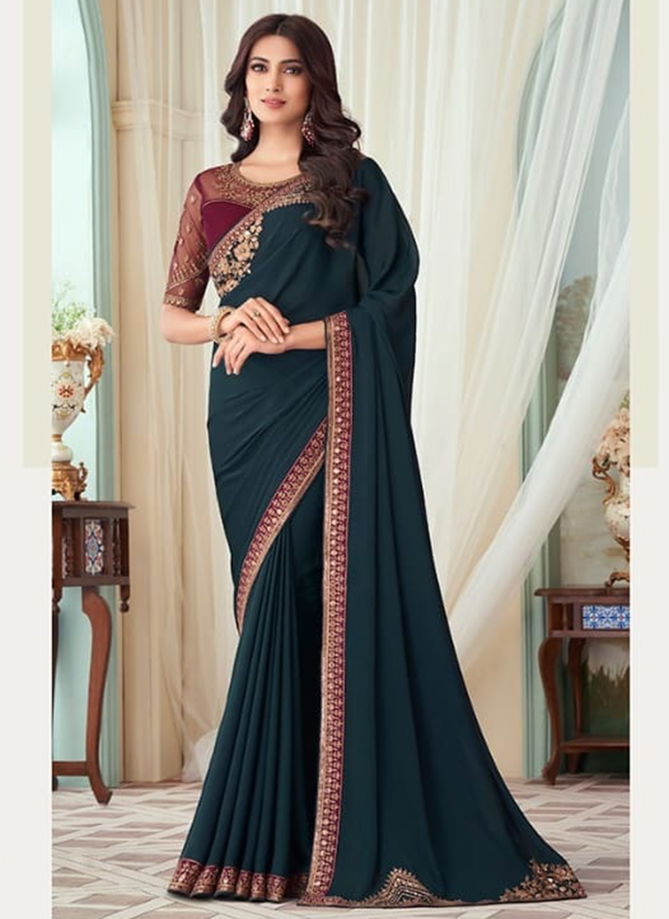 Silver Screen Hit Design 27002 Designer TFH Wholesale Party Wear Sarees Catalog