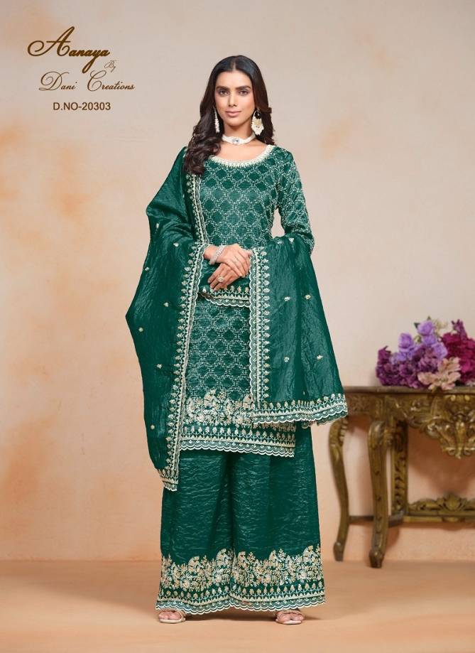 Aanaya Vol 203 By Dani Gold Crush Salwar Suit Suppliers In India