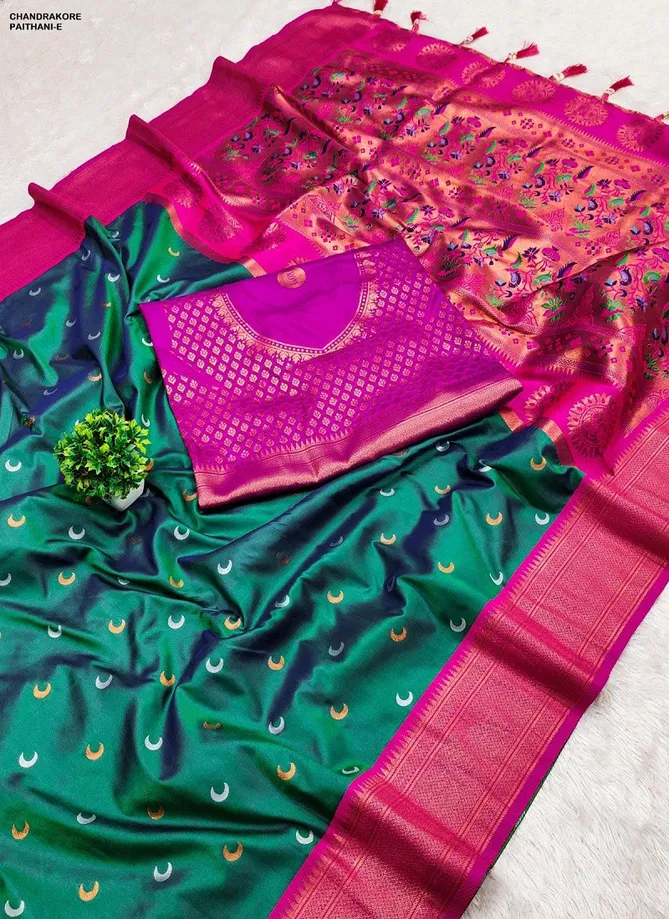 Chandrakore Paithani A To F by Murti Nx Printed Silk Bulk Saree Orders In India