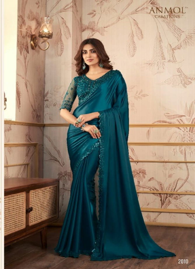 Kaina By Anmol Satin Organza Designer Saree Catalog