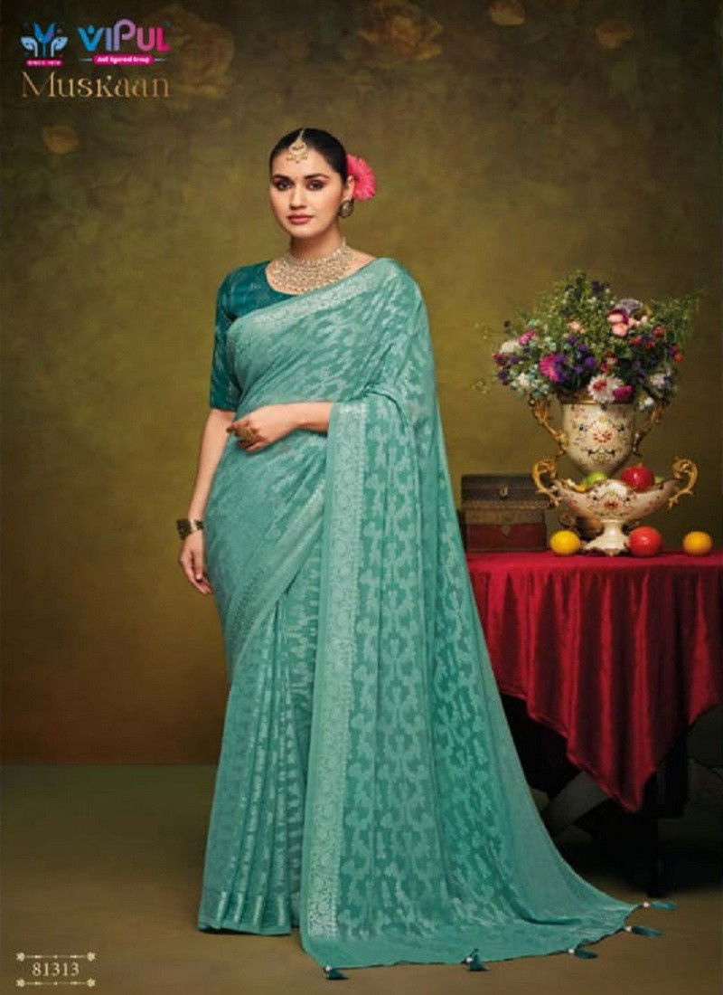 Muskaan By Vipul Tore Brasso Wholesale Sarees Suppliers In Mumbai