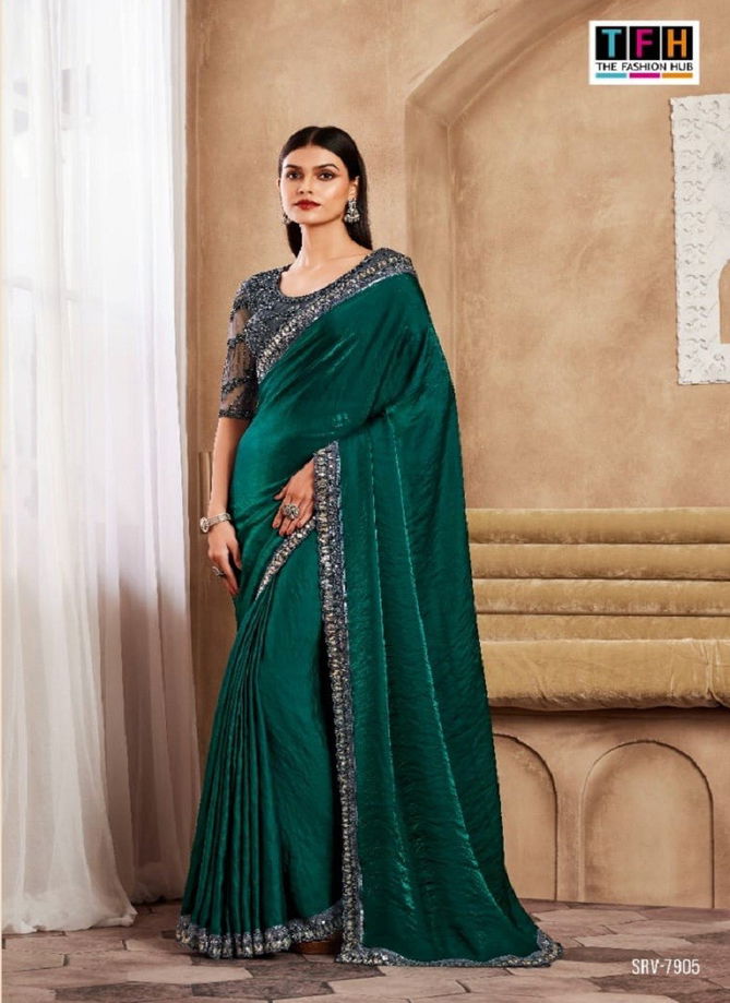 Sarvaratna By TFH Heavy Designer Party Wear Saree Wholesale In Delhi