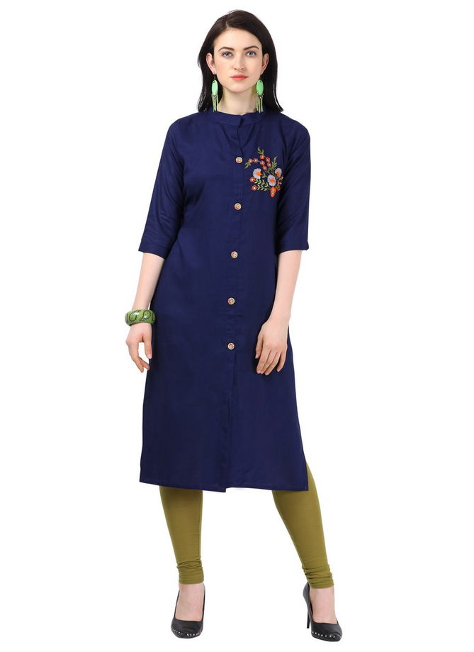 Velentino Latest Heavy Rayon Stylish Party Wear Kurti Collection 