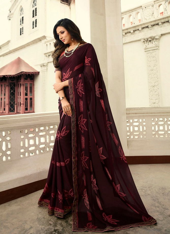 Vinay Rangoli Silk Designer Printed sarees With Banglory Silk Blouse Collections