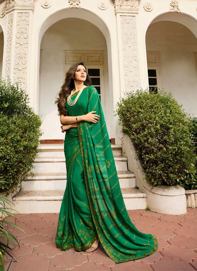 Vinay Rangoli Silk Designer Printed sarees With Banglory Silk Blouse Collections