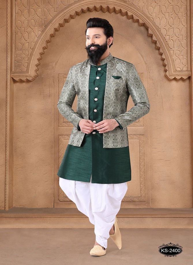 1632 Wedding Mens Wear Silk Indo Western Suppliers In India