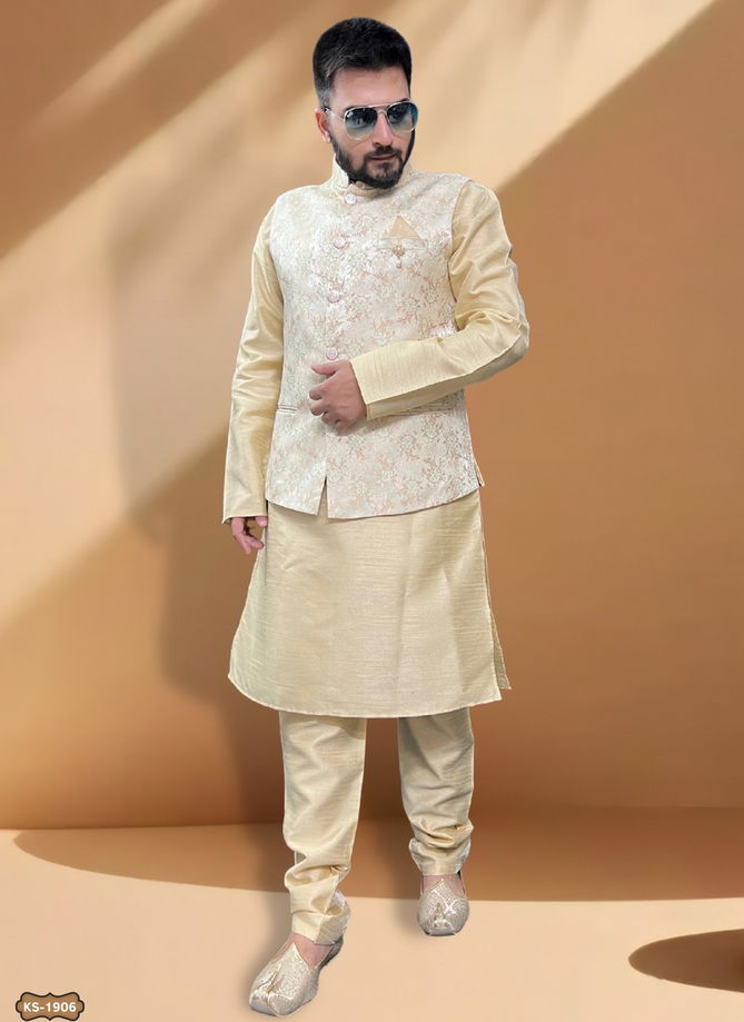 Function Wear Mens Modi Jacket Kurta Pajama Catalog