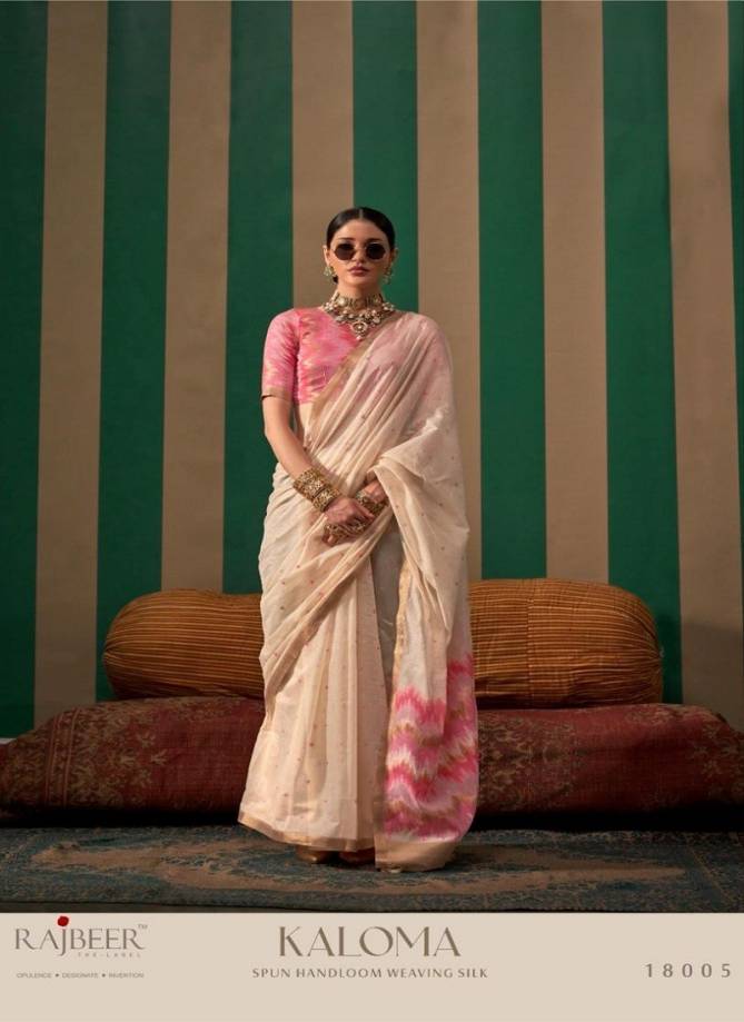 Kaloma By Rajbeer Spun Handloom Weaving Silk Saree Wholesale In India