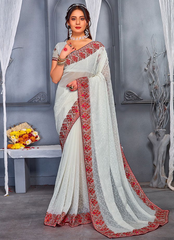 Porsche Wholesale Party Wear Saree Catalog