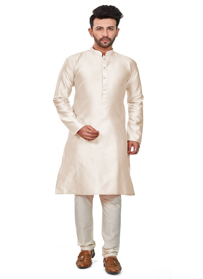 White Colour RFSK 009 Kurta Pajama Catalog 2 White