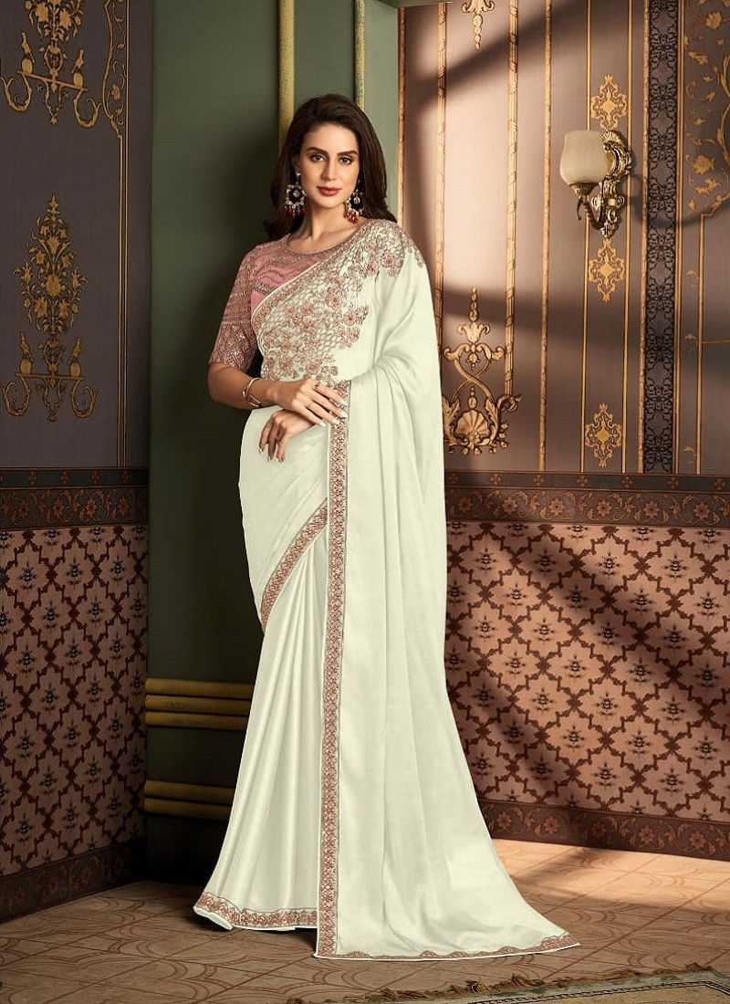 Sandalwood 1202 Colour By TFH Silk Designer Party Wear Saree Wholesale Online