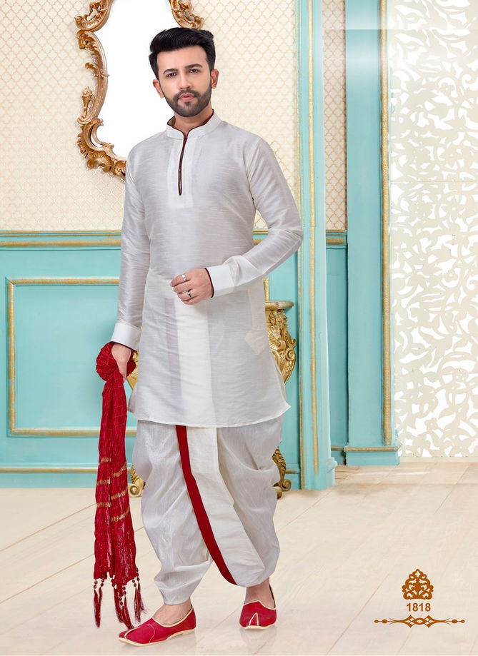 Eid Special Dupion Silk Designer Dhoti style and Chdidar Style Kurta Collections