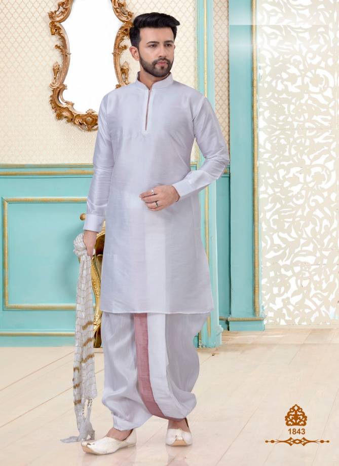 Festival Wear and Party Wear Eid and Diwali Special Designer Dupion Silk Kurta Pajama Collections