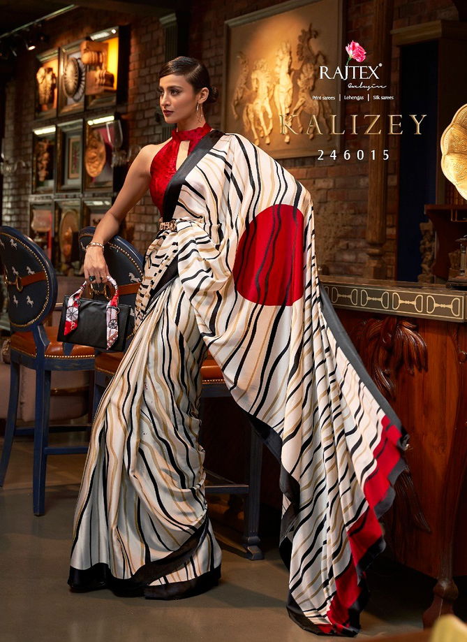 Kalizey By Rajtex Printed Japan Crepe Saree Suppliers In India