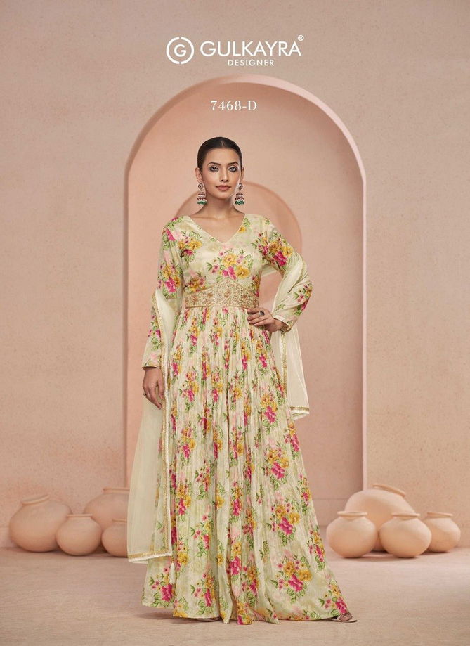 Sajni By Gulkayra Fancy Printed Wedding Wear Readymade Suits Suppliers In India