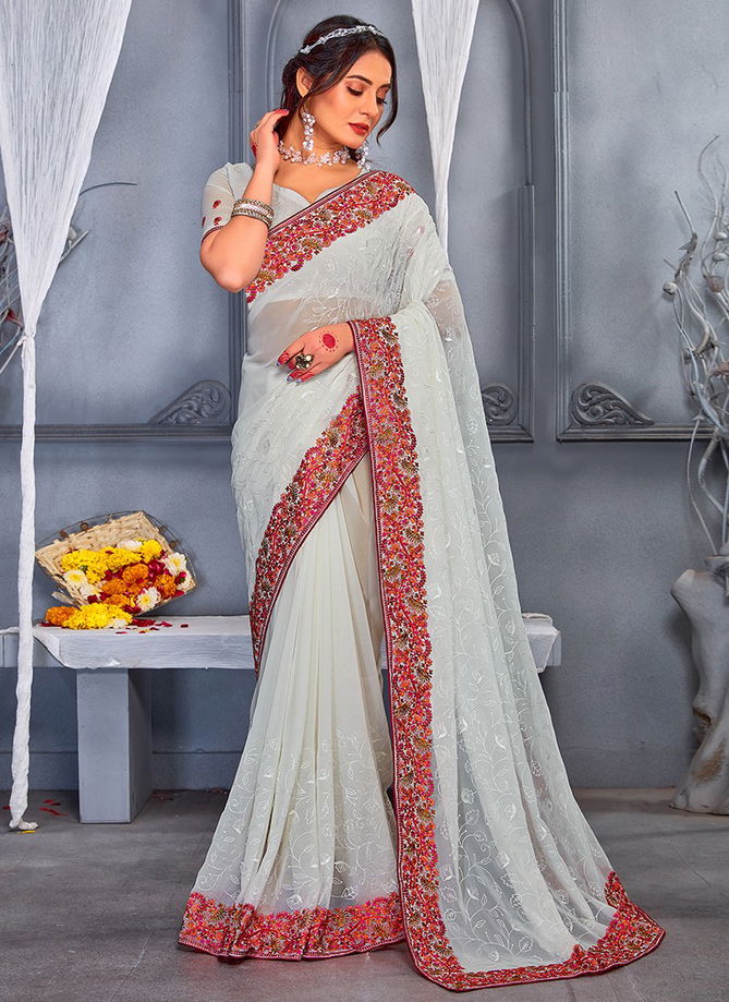 Porsche Wholesale Party Wear Saree Catalog