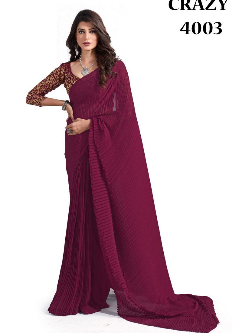 Crazy By Fashion Lab Georgette Saree Catalog