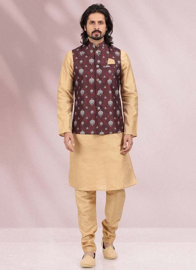Ethnic Wear Wholesale Kurta Pajama With Jacket Catalog