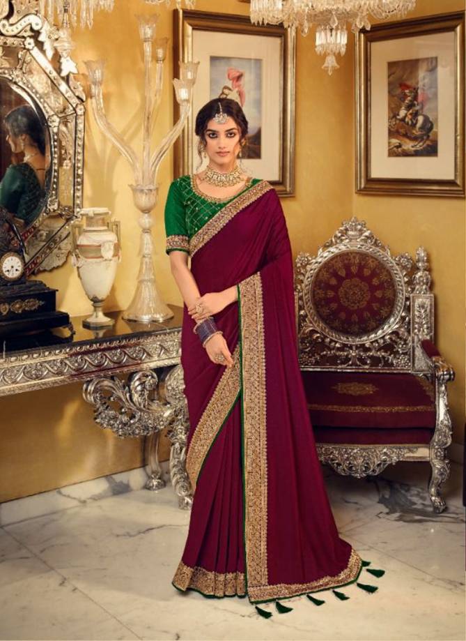 Evergreens By Kavira 3401 To 3410 Wedding Sarees Catalog