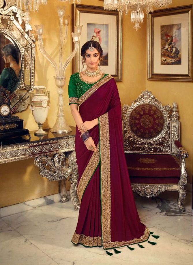 Evergreens By Kavira 3401 To 3410 Wedding Sarees Catalog