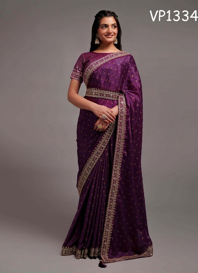 Fashion Berry VP1332 To VP1334 Designer Saree Catalog