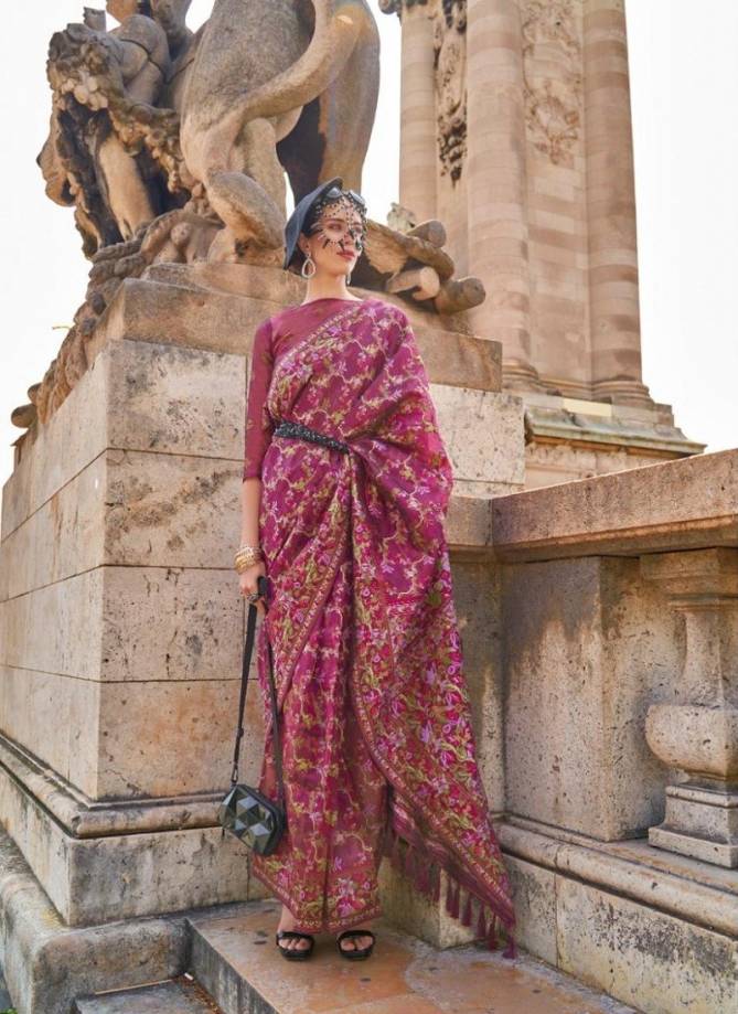 Kaarsi Silk By Rajtex Organza Parsi Handloom Weaving Saree Orders In India