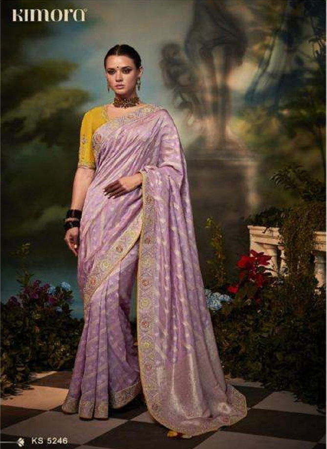 Kajal Vol 2 By Kimora Fancy Wedding Designer Saree Catalog