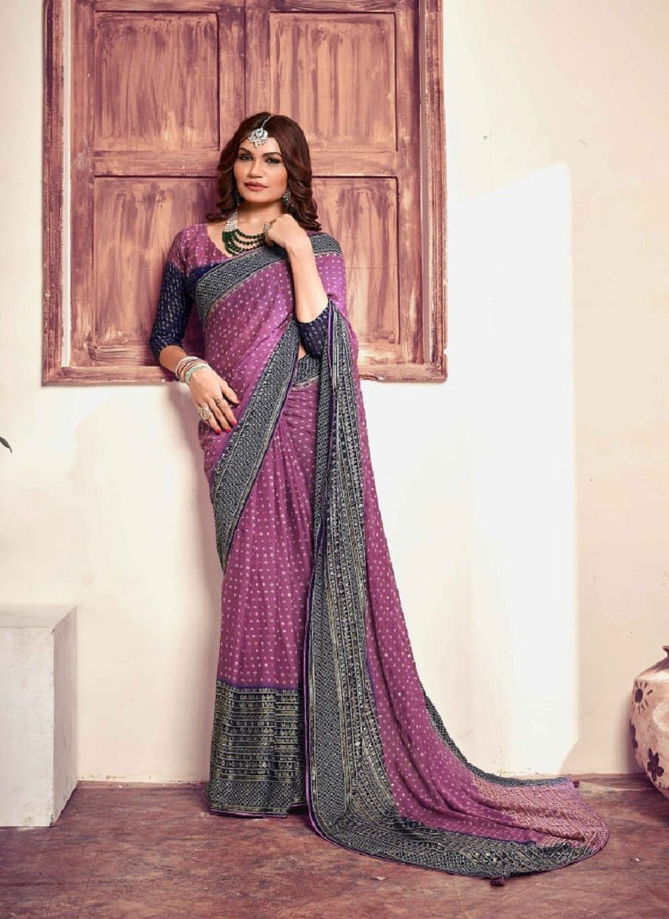 Madhurika By Mahamani Creation Fancy Fabric Designer Saree Catalog