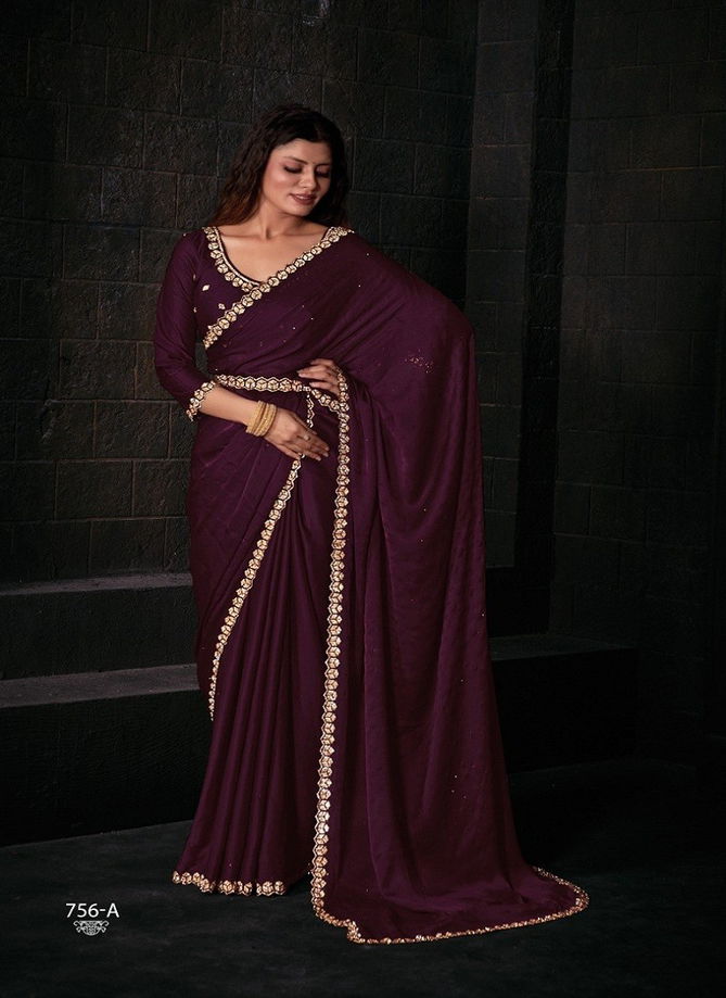 Mehek 756 A To F Pure Satin Georgette Function Wear Saree Wholesale Market In Surat