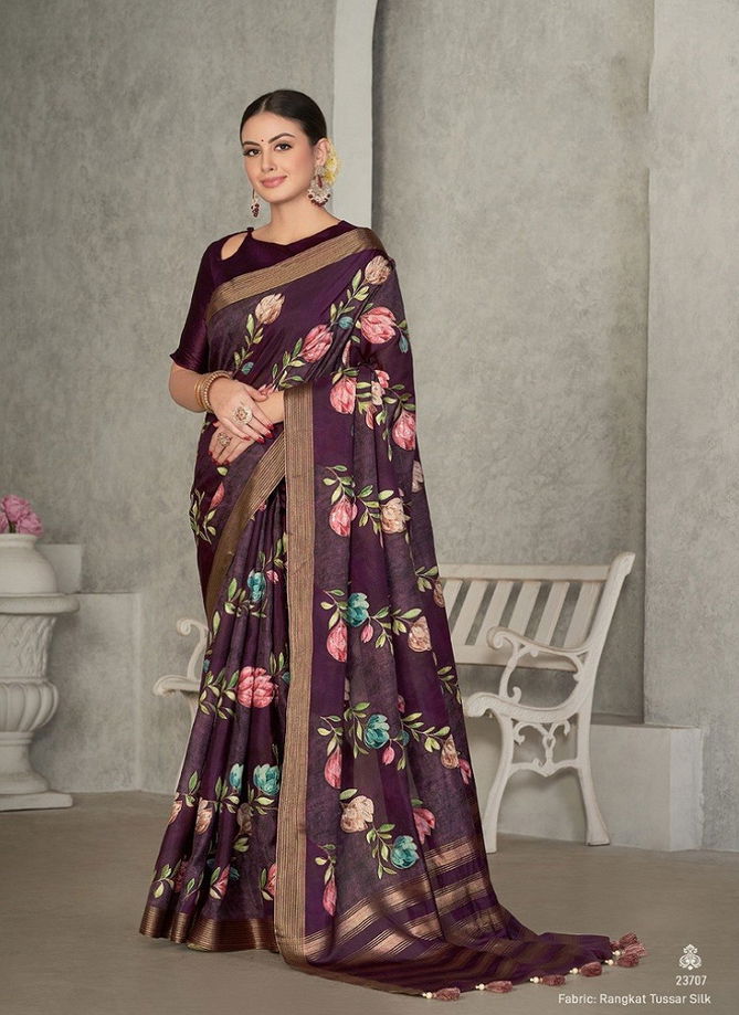 Mohmanthan 23700 Series Eshani By Mahotsav Occasion Wear Printed Designer Sarees Exporters In India