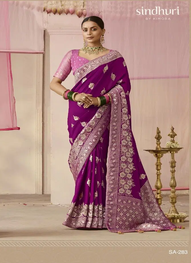 Premika By Kimora Dola Viscose Silk Weddding Wear Saree Wholesale Price In Surat