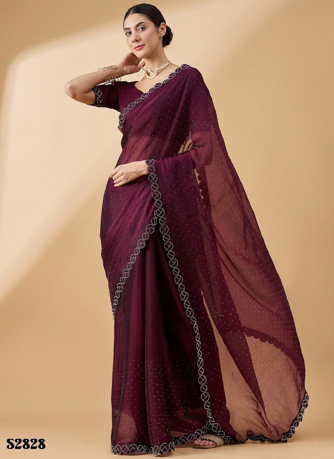 Radha By Mahotsav Organza Stone Work Designer Bulk Sarees Orders In India