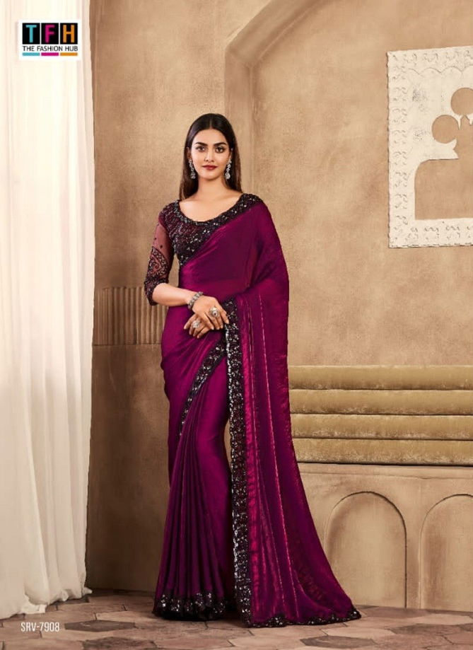 Sarvaratna By TFH Heavy Designer Party Wear Saree Wholesale In Delhi