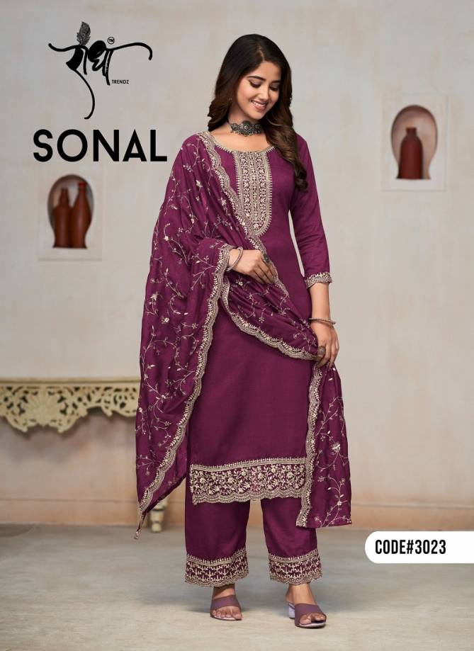 Sonal By Radha Trendz Heavy Embroidery Vichithra Bulk Salwar Kameez Suppliers In India