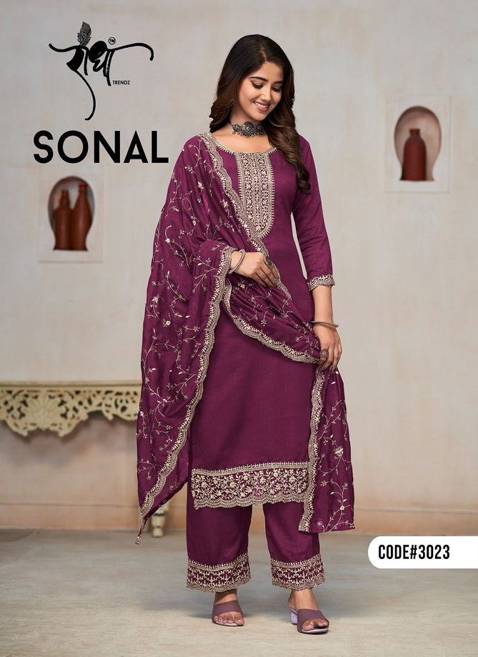 Sonal By Radha Trendz Heavy Embroidery Vichithra Bulk Salwar Kameez Suppliers In India