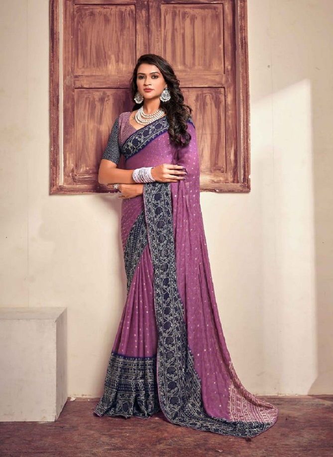 Madhurika By Mahamani Creation Fancy Fabric Designer Saree Catalog