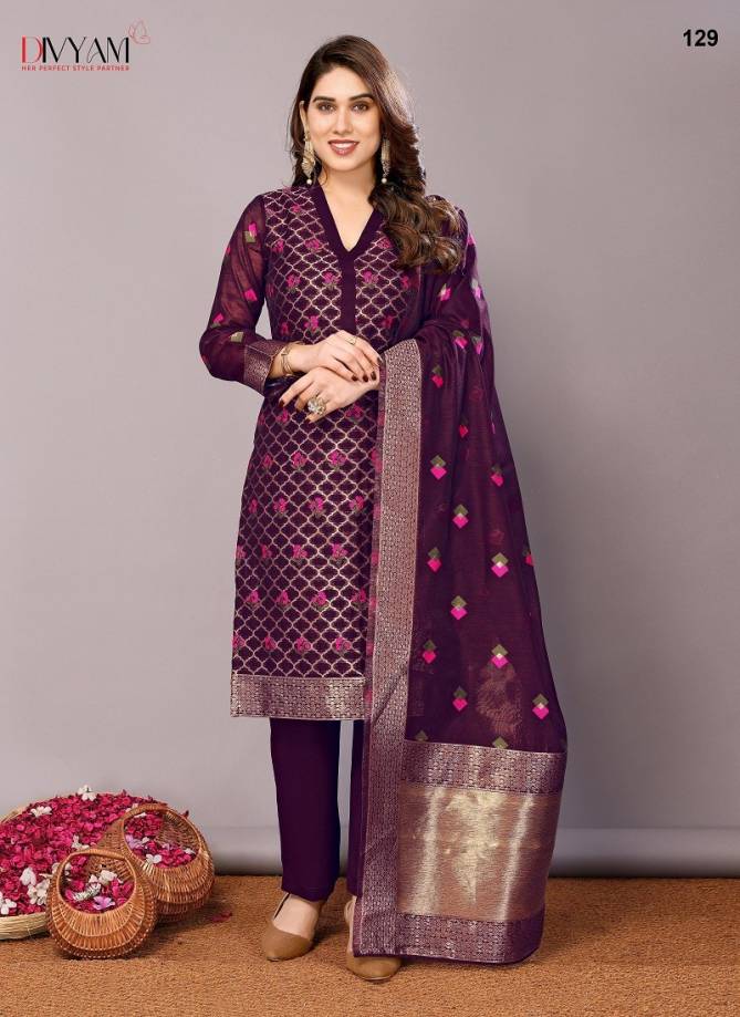 Sadhna By Divyam Chanderi Cotton Designer Kurtis With Bottom Dupatta Exporters In India