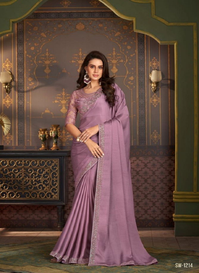 Sandalwood Vol 12 By Tfh Chiffon Party Wear Saree Catalog