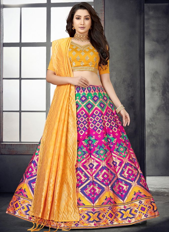 Yellow And Multi Colour Rama Fashion Wholesale Designer Lehenga Choli Catalog 11067