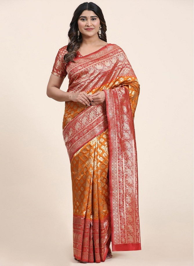 Vedika By Sethnic Banarasi Art Silk Designer Saree Catalog